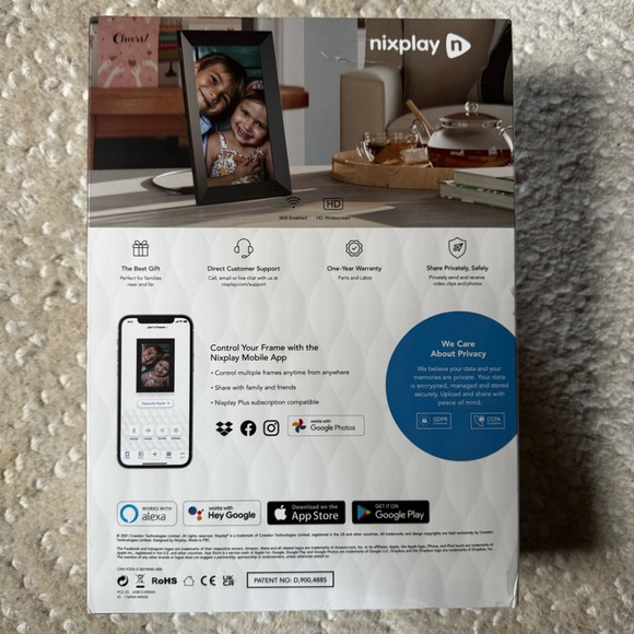 Brand-New Sealed in Box Nixplay Smart Photo Frame 10.1 Inch Black (Earlier Gen) - Picture 3 of 10